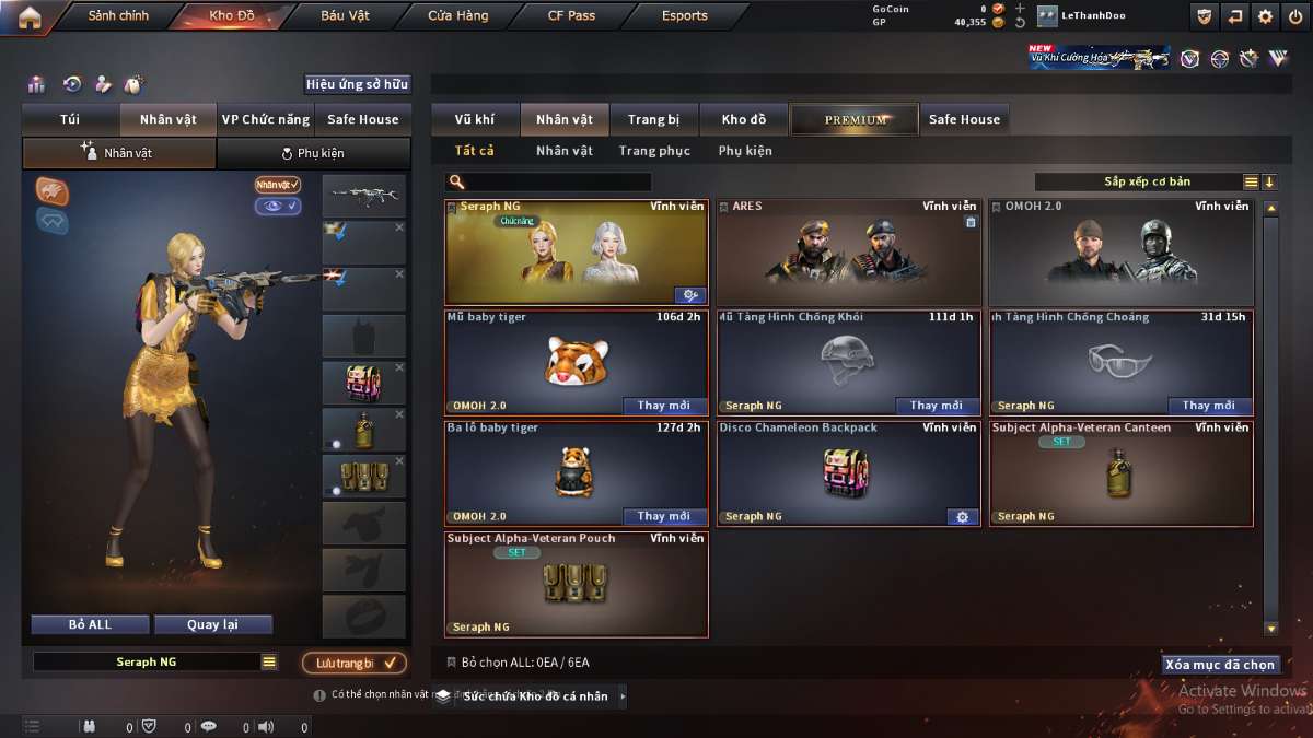 shop acc cf uy tin gia re